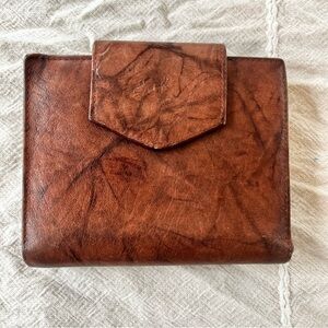 Buxton Womens Dark Brown Cowhide Leather Cardex Wallet & Coin Purse